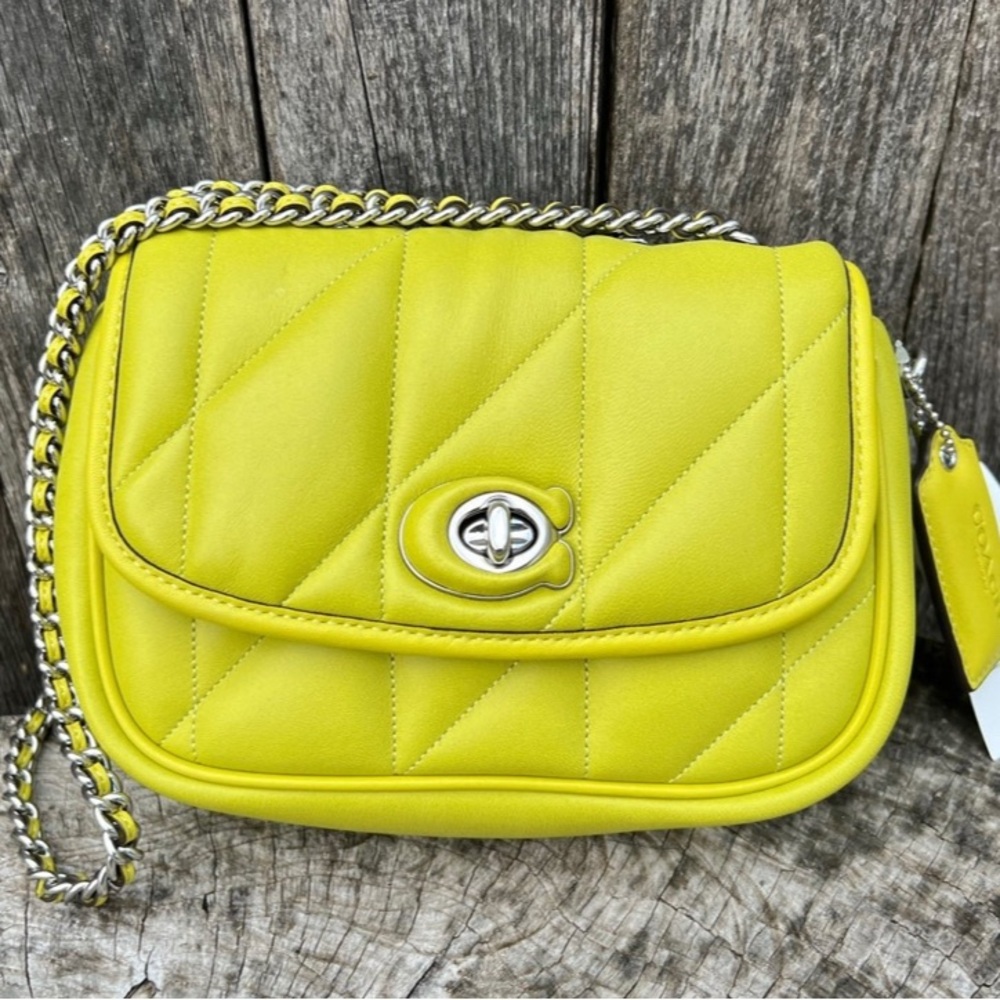 Coach Pillow Madison Shoulder Bag 18 With Quilting